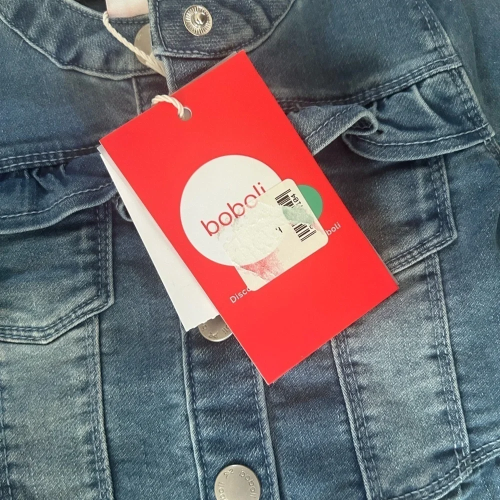 NWT Boboli Baby Girl Denim Jean Jacket- Size 6M